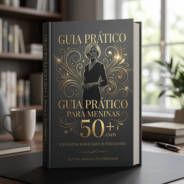 Mockup do Guia Prático Para Meninas 50+